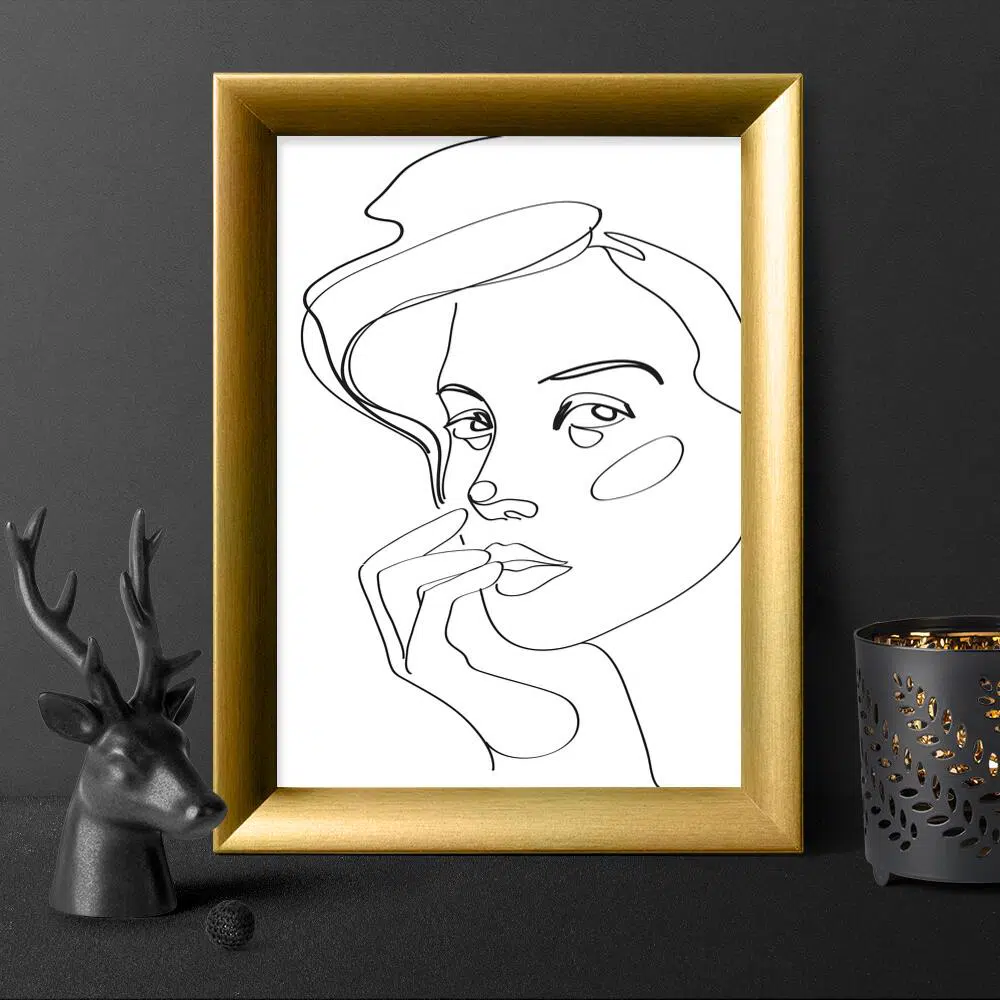 Plakat portret kobiety