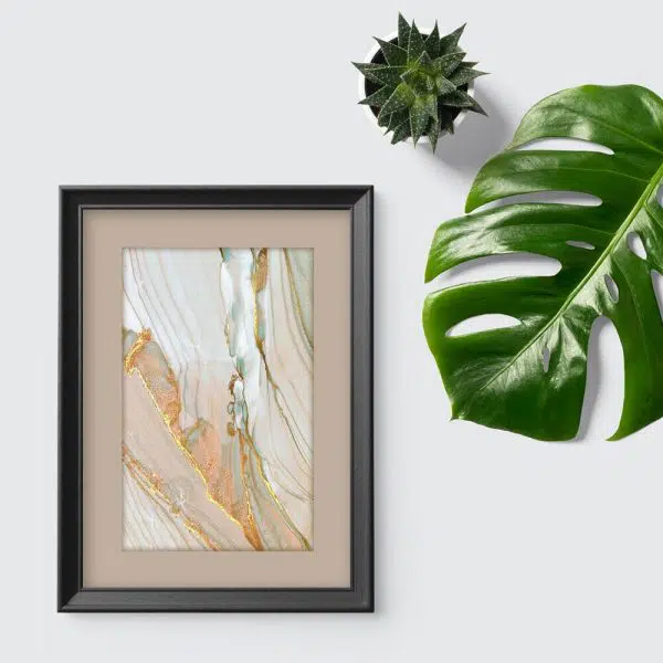 Afisz z plakatem o teksturze marmuru