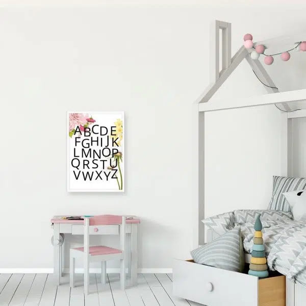 Plakat z abecadłem dla dzieci