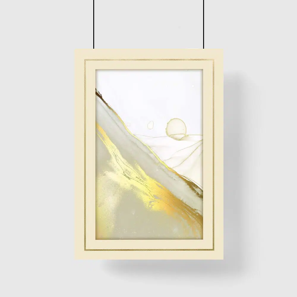 Piękny plakat ze złocista smugą