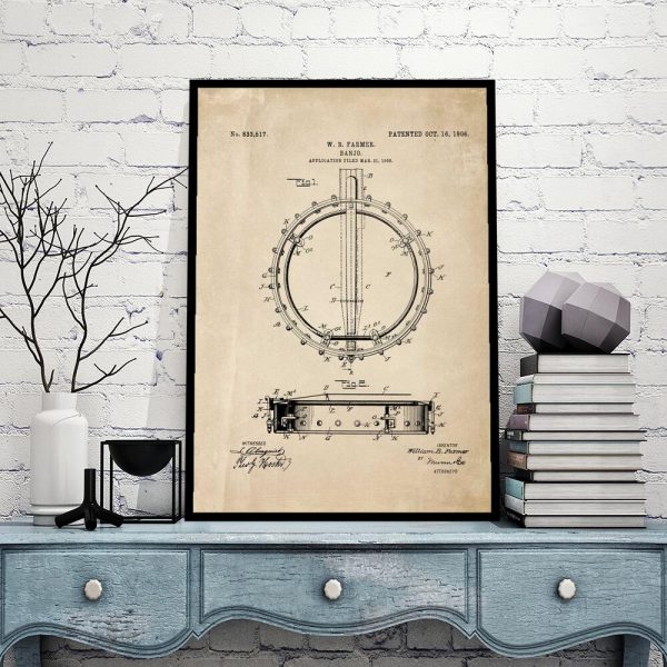Plakat retro - Banjo do biura