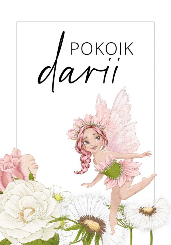 Plakat z imieniem dziecka - Dmuchawce