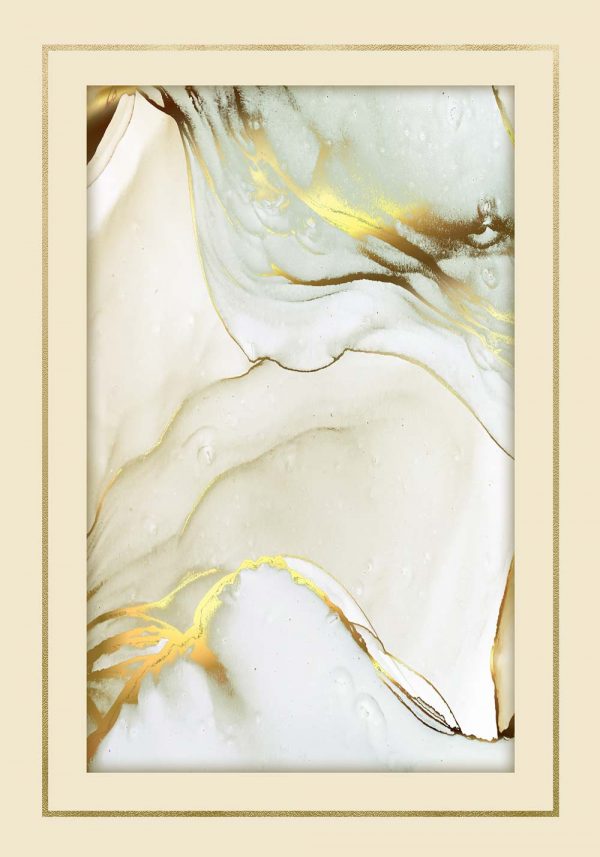 Plakat z motywem abstrakcyjnych form