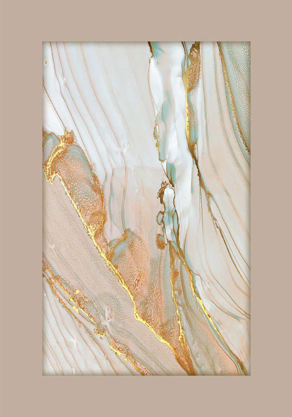 Wielobarwny marmur - poster