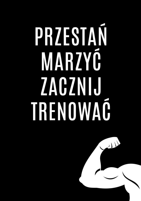 Motywacyjny plakat do siłowni