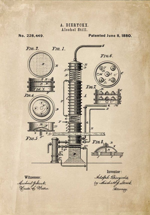 Patent na maszynę do alkoholu
