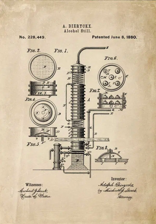 Patent na maszynę do alkoholu