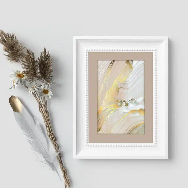 Plakat z abstrakcyjnymi motywami