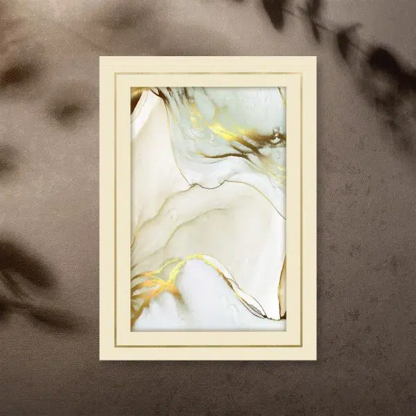 Abstrakcyjne kształty na plakacie