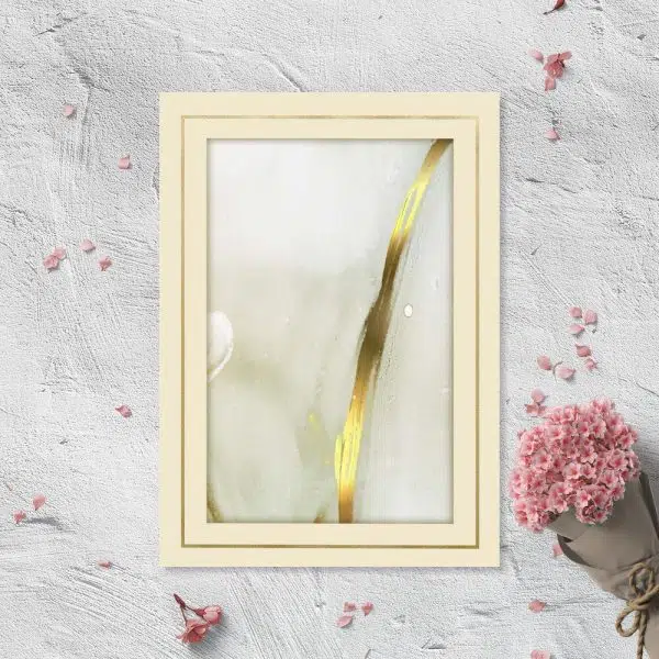 Plakat z marmurową abstrakcją