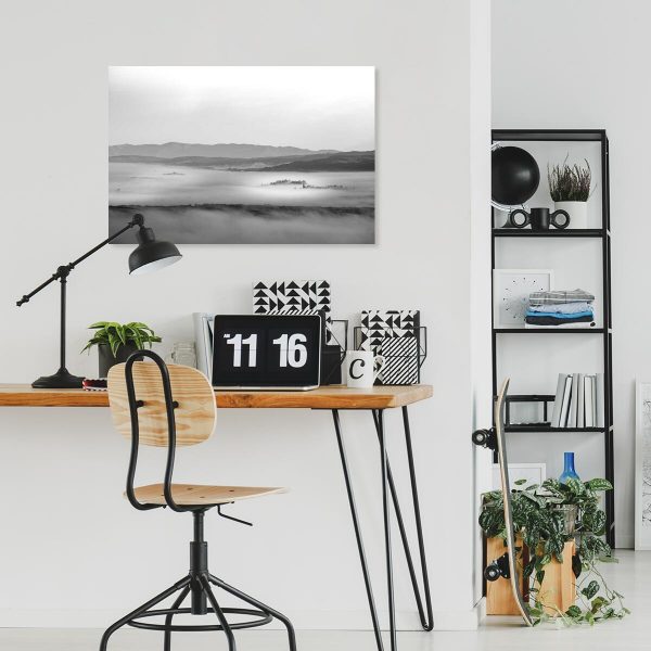 Obraz krajobraz we mgle