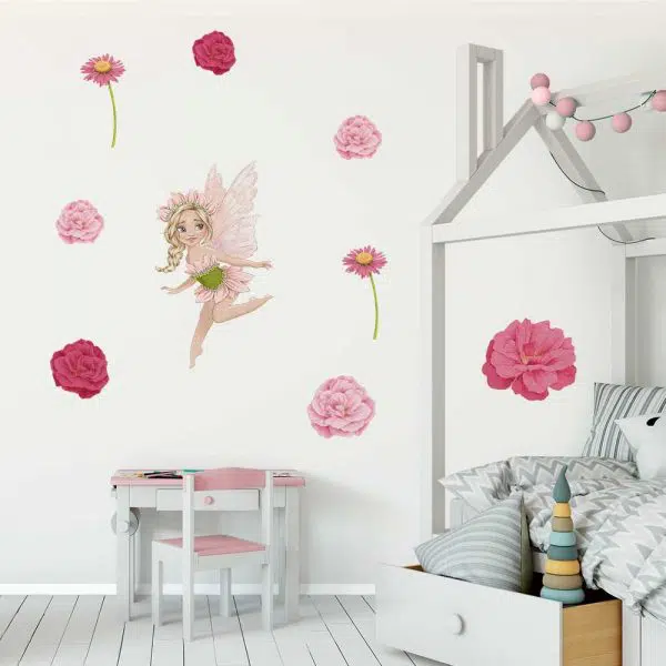 Zestaw naklejek do przedszkola z wróżkami