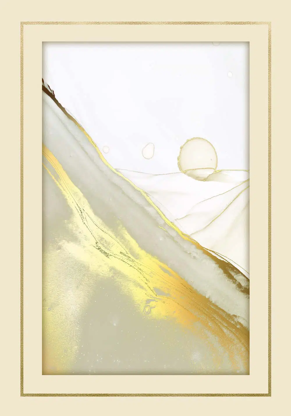 Poster z imitacją złocenia