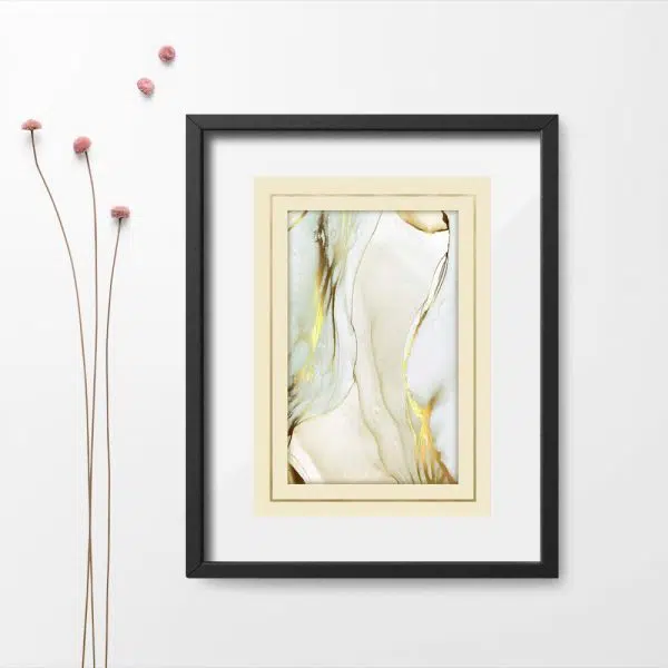 Plakat z motywem abstrakcji