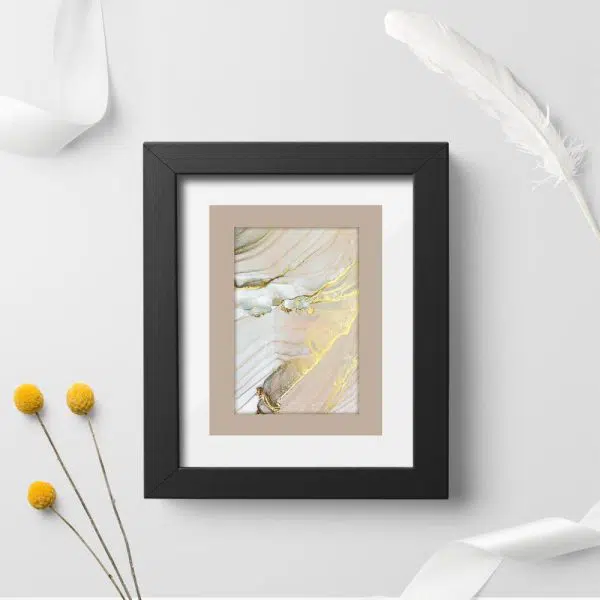 Plakat z wielobarwnym marmurem