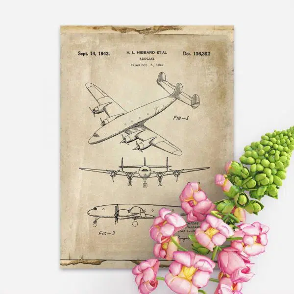 Samolot pasażerski - plakat