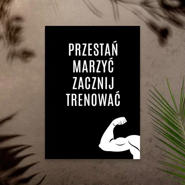 Motywacyjny plakat do salonu