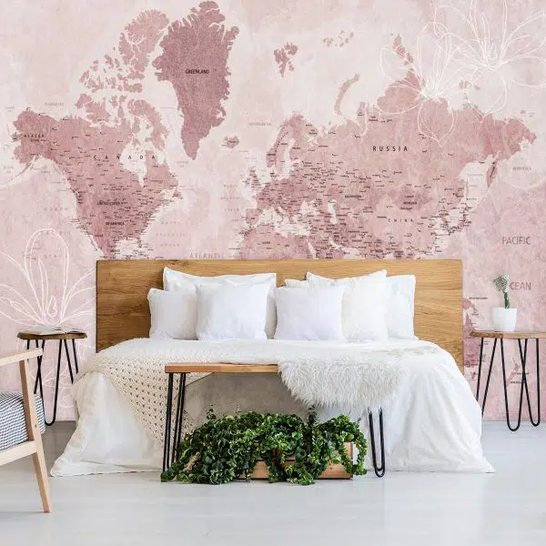 Fototapeta z krajami na kontynentach