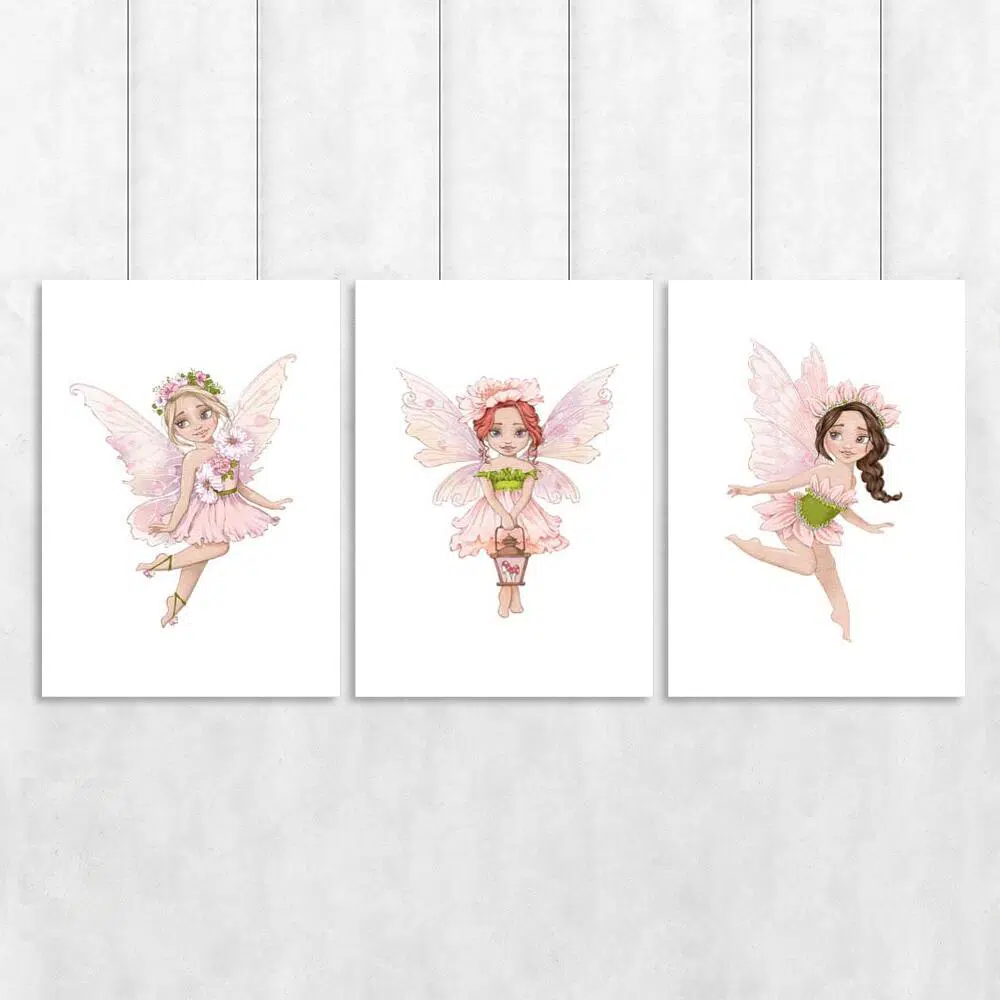 Finezyjne wróżki na potrójnym plakacie