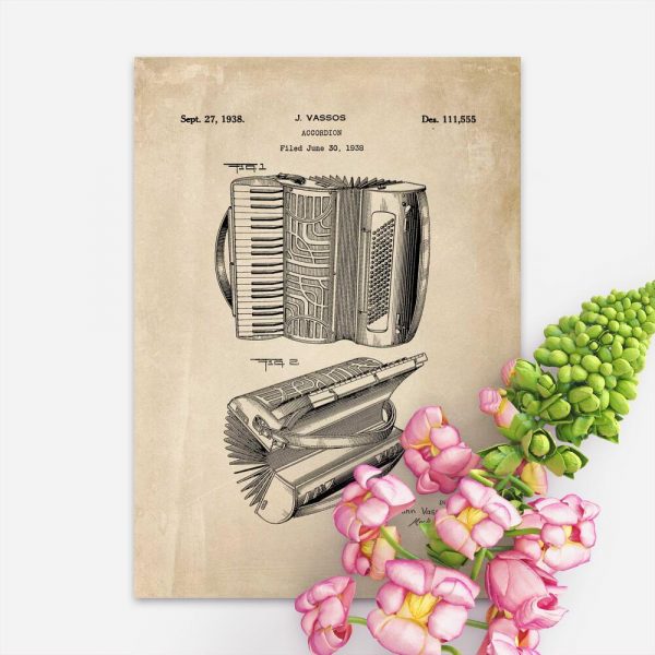 Plakat projekt akordeonu