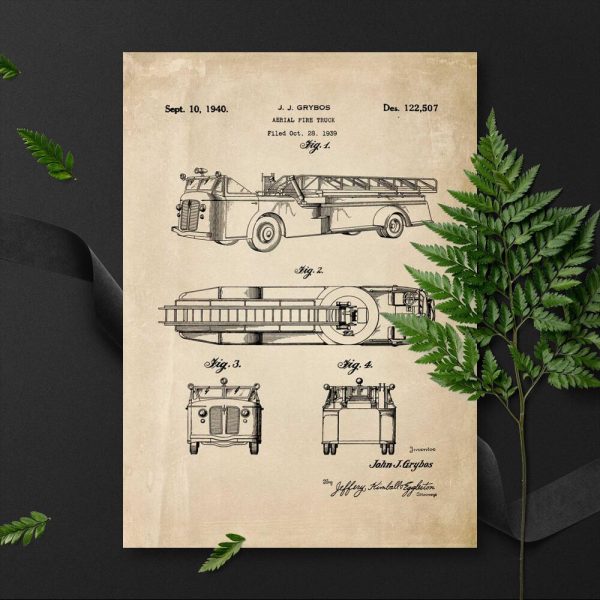 Plakat straż pożarna z 1939r.