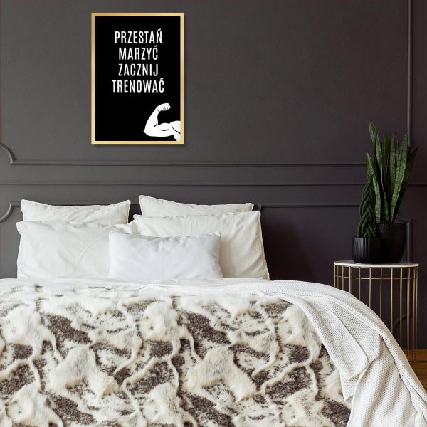 Motywacyjny plakat z sentencją