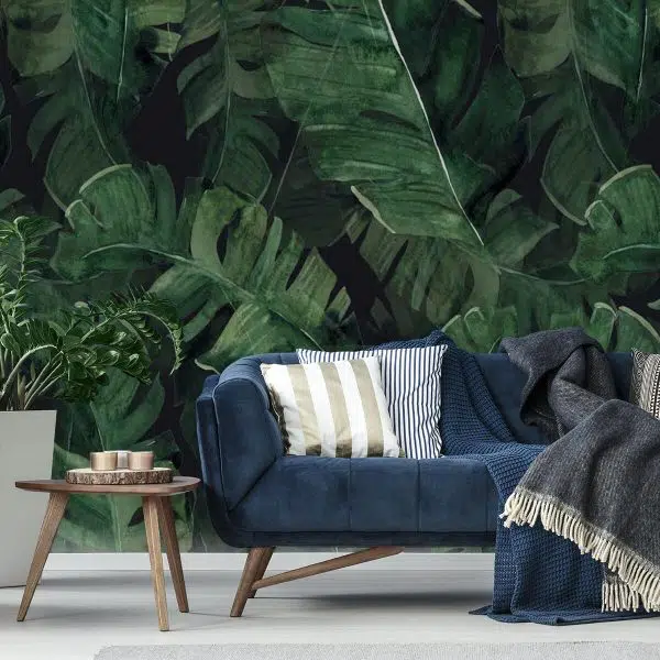 Tapeta dżungla do dekoracji salonu