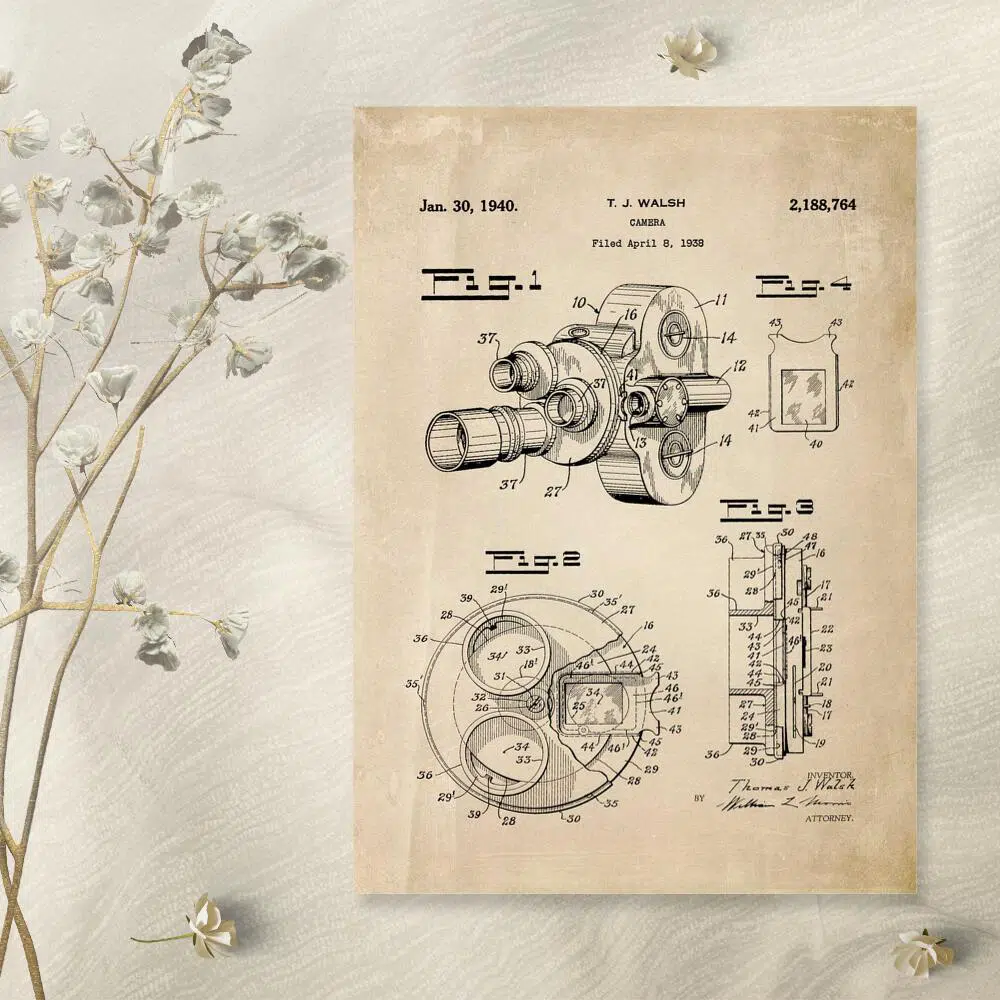 Plakat do oprawienia z zezwoleniem na produkcje kamery