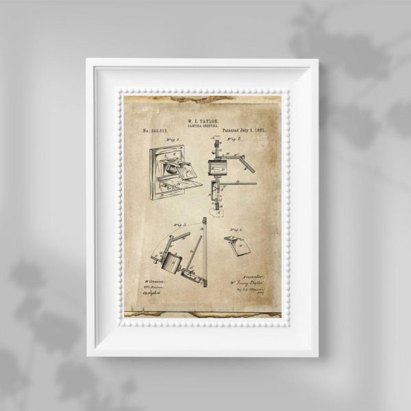 Plakat z urządzeniem obscura