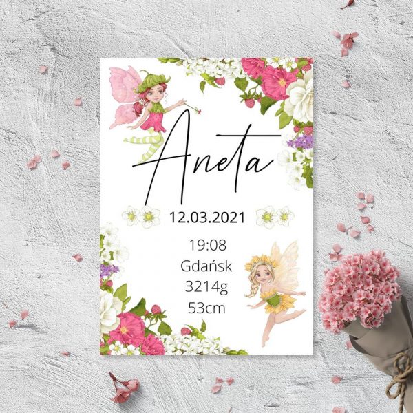 Pamiątka dla dziewczynki - plakat