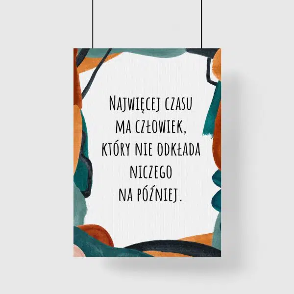 Plakat z mądrością życiowa dla kobiet