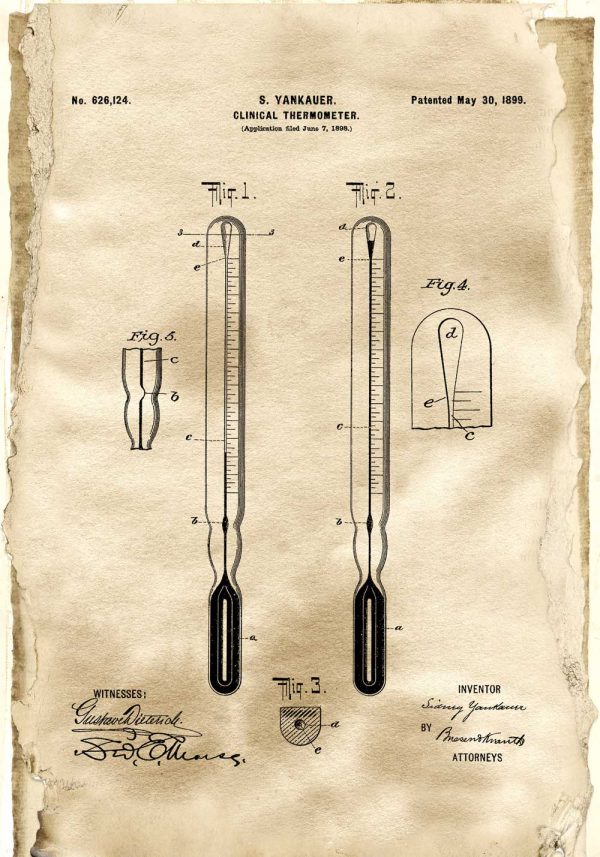 Plakat termometr kliniczny
