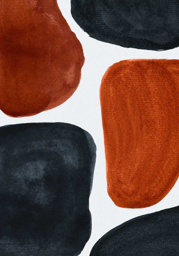 Abstrakcyjny plakat z plamami