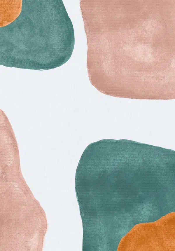 Plakat z pastelową abstrakcją