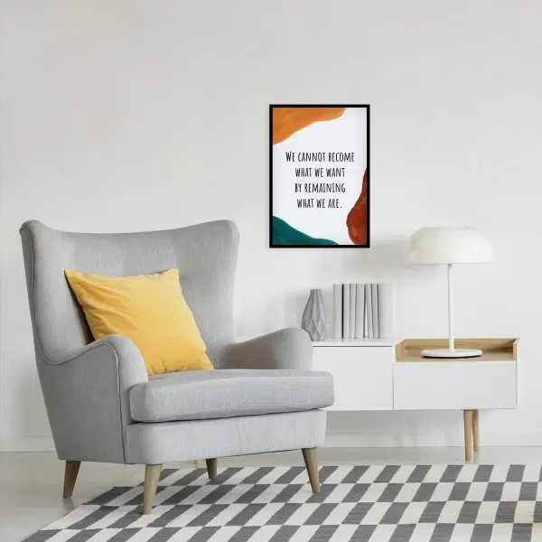 Plakat z angielską sentencją do czytelni