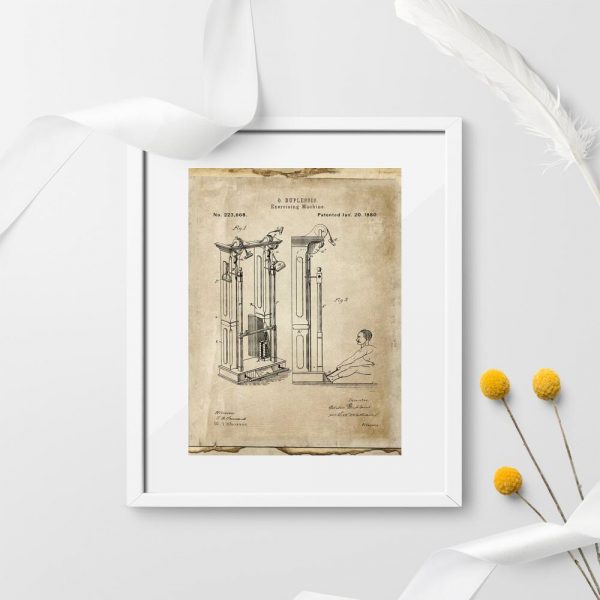 Plakat certyfikatem na produkcje maszyny do ćwiczenia