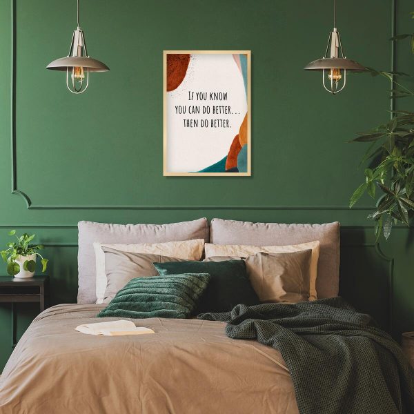 Plakat z motywującym napisem do gabinetu