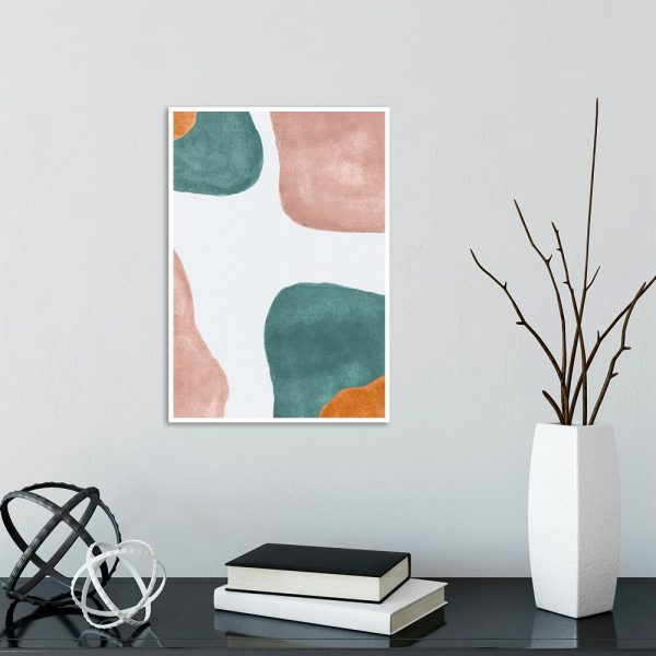 Plakat z pastelową abstrakcją do przedpokoju