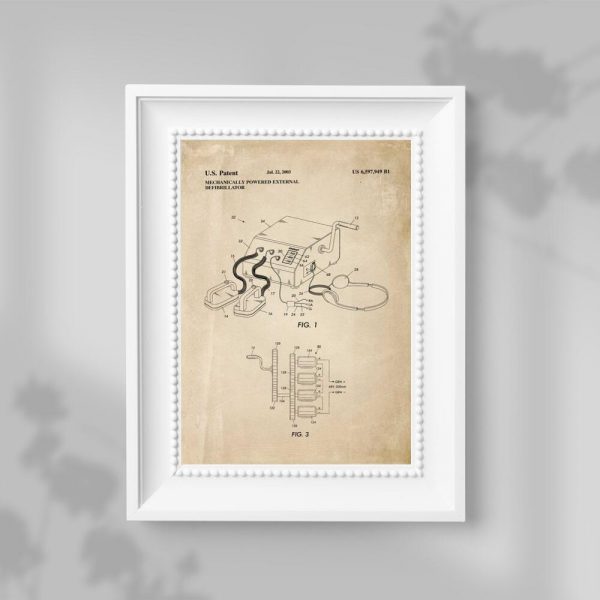 Plakat z rysunkiem patentu na urządzenie medyczne