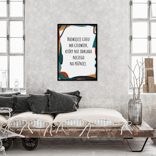 Plakat z mądrością życiową do gabinetu