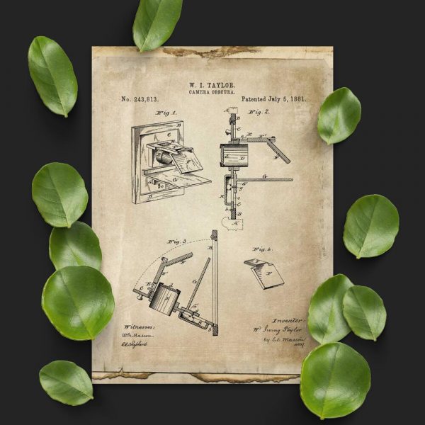 Plakat z kamerą obscura