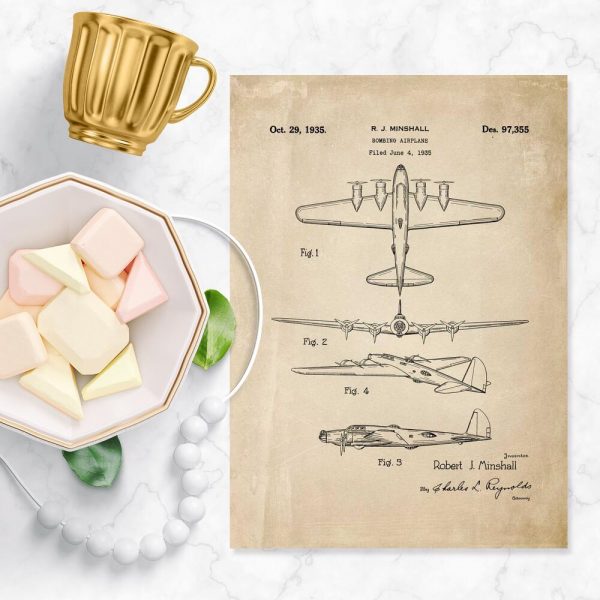 Dekoracja z patentem na bombowiec