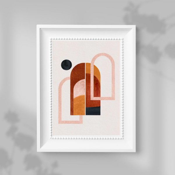 Plakat trzy okna i czarna kropka