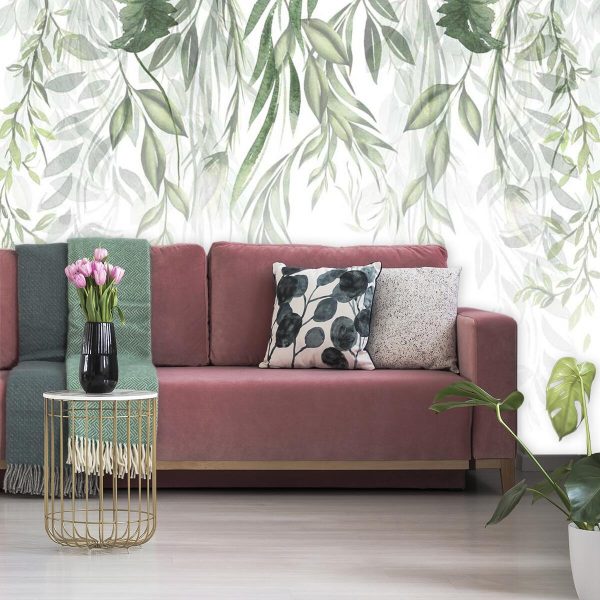 Tapeta z motywem zielonych roślin