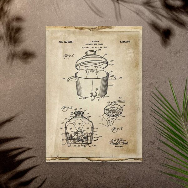 Plakat prototyp automatu do jajek