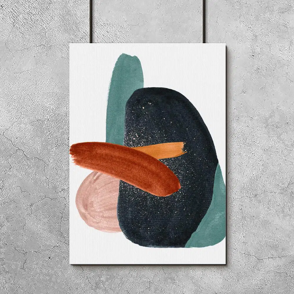 Plakat z artystycznymi plamami do jadalni