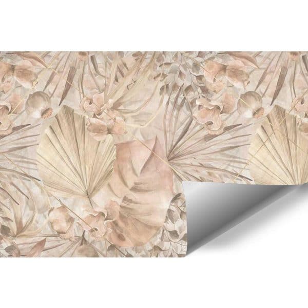 Artystyczna fototapeta- Palmowe liście do jadalni