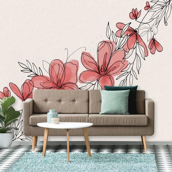 Foto-tapeta z kwiatuszkami