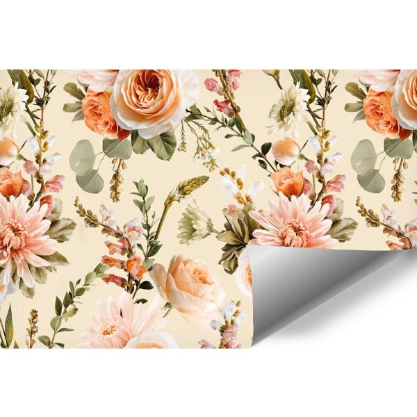 Fototapeta w barwne kwiaty do pokoju