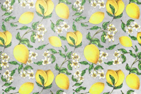 Fototapeta z cytrynkami do przedpokoju